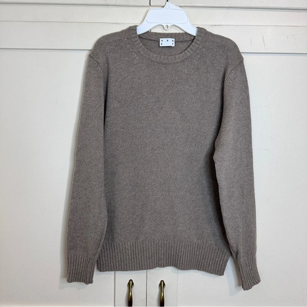 AskET Cashmere Sweater In Light Brown Small Short - Picture 2 of 8